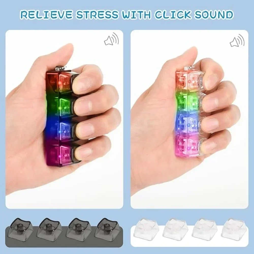 Office Productivity Tech - 1pcs LED Keyboard Keycap Stress Relief