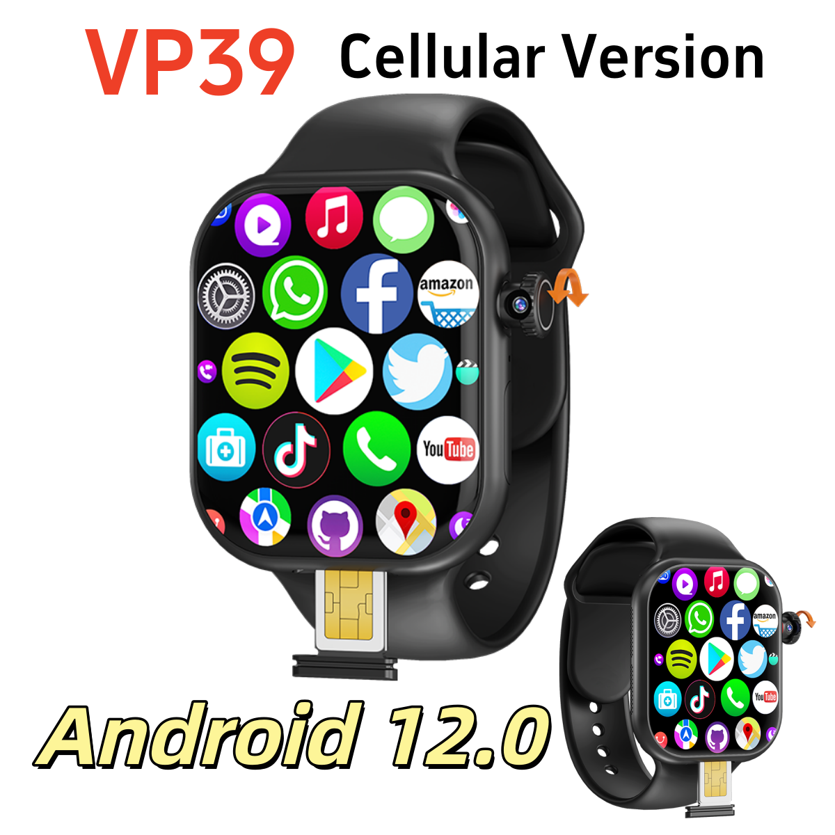 4G Lte Router Sim - VP39 Smart Watch 5G Android12.0 512GB