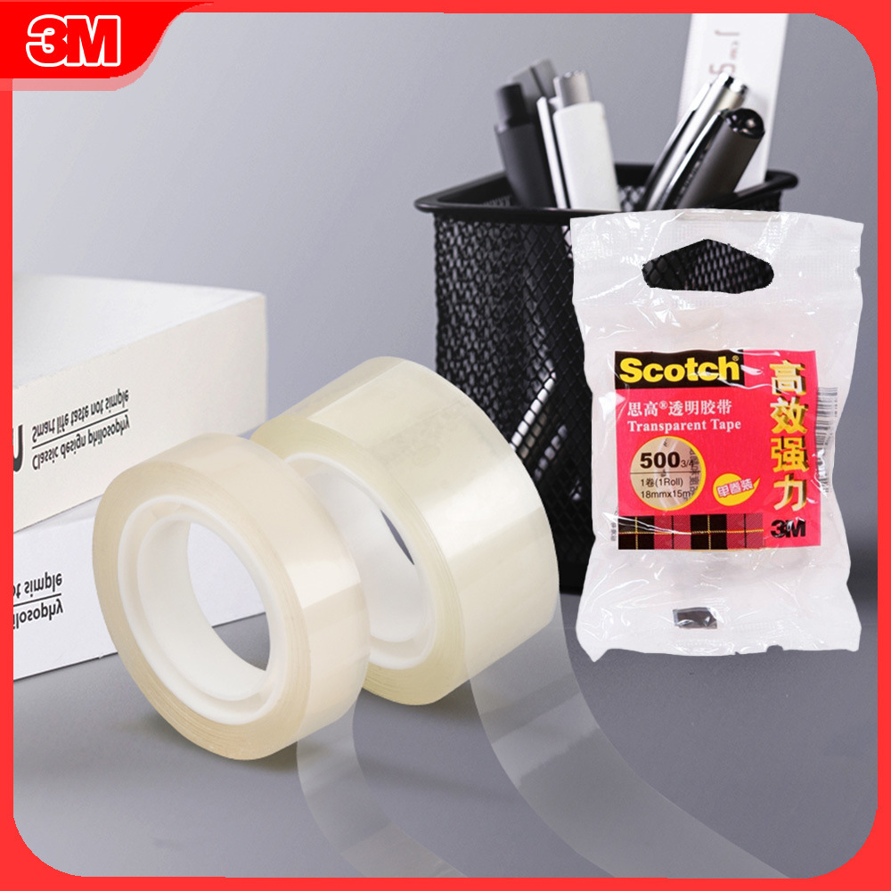 Office Technology - 3M Scotch 500 Transparent Tape High-Efficiency