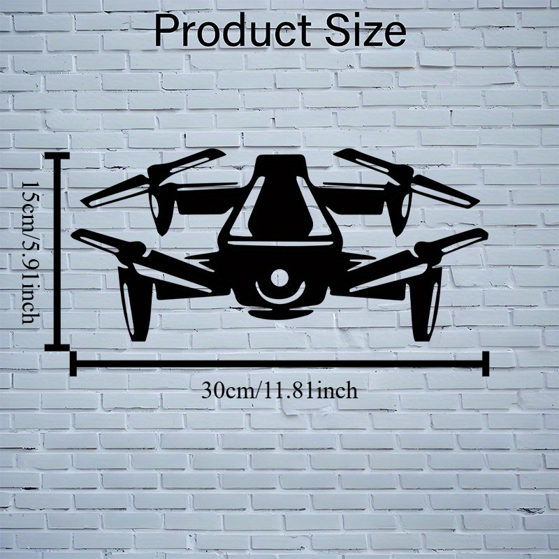 Drone Silhouette Metal Wall Ar - Tech Office Wall Art incelemesi ve fiyatı