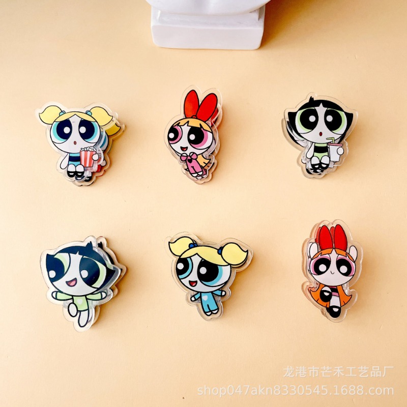 6PCS Kawaii The Powerpuffs Gir - Office Tech Accessories incelemesi ve fiyatı