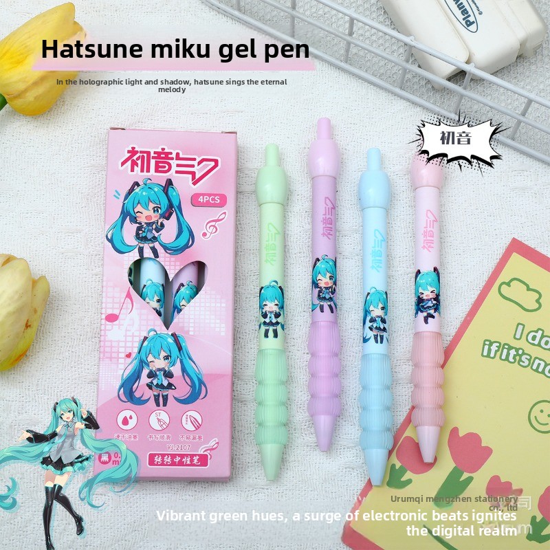 Kawaii Hatsune Miku Gel Pen Cu - Office Tech Accessories incelemesi ve fiyatı