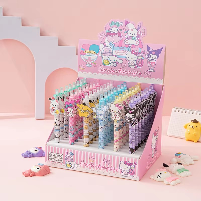 48pcs Gel Pen Kuromi Cinnamoro - Office Tech Accessories incelemesi ve fiyatı