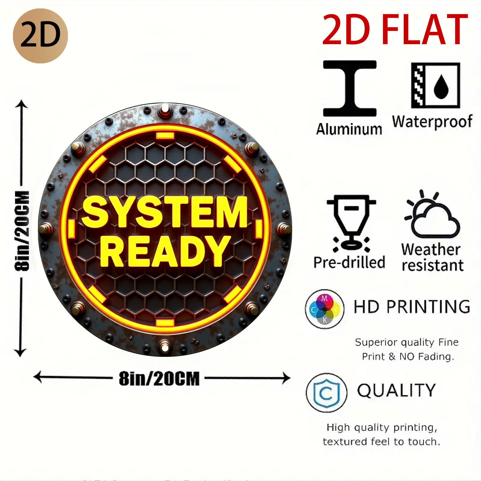 2D Flat, 2d Flat Circular Indu - Tech Office Wall Art incelemesi ve fiyatı