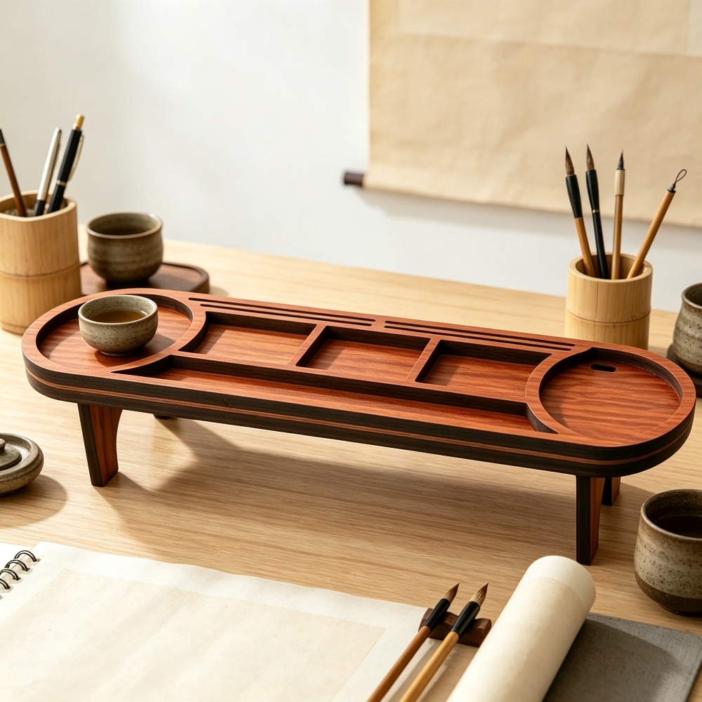 Wooden Desk Organizer with Pho - Office Tech Accessories incelemesi ve fiyatı