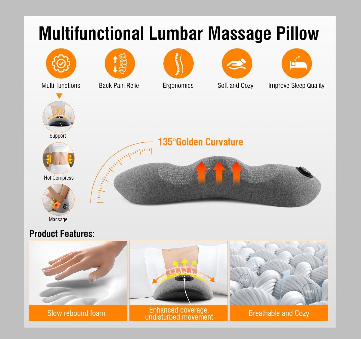 Electric Lumbar Support Pillow - Office Technology incelemesi ve fiyatı