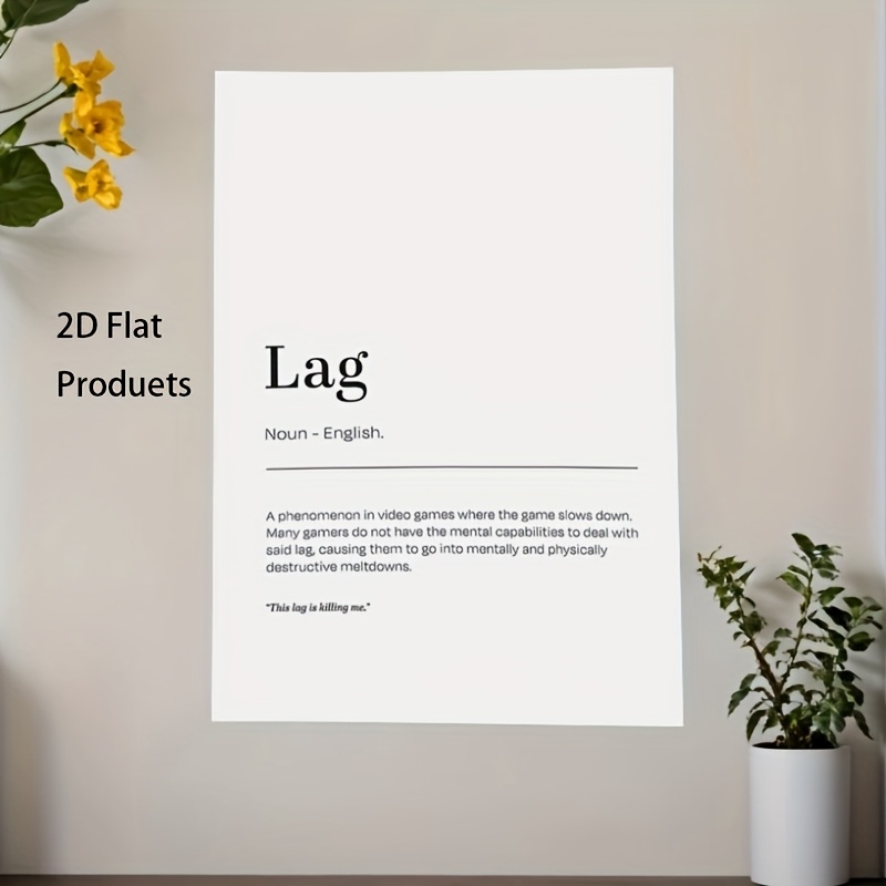 2D Flat, 1pc Minimalist Lag De - Tech Office Wall Art incelemesi ve fiyatı